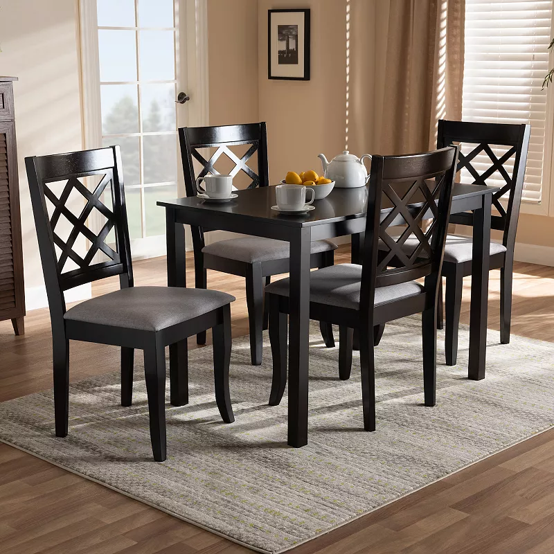 Baxton Studio Verner 5-Piece Dining Set