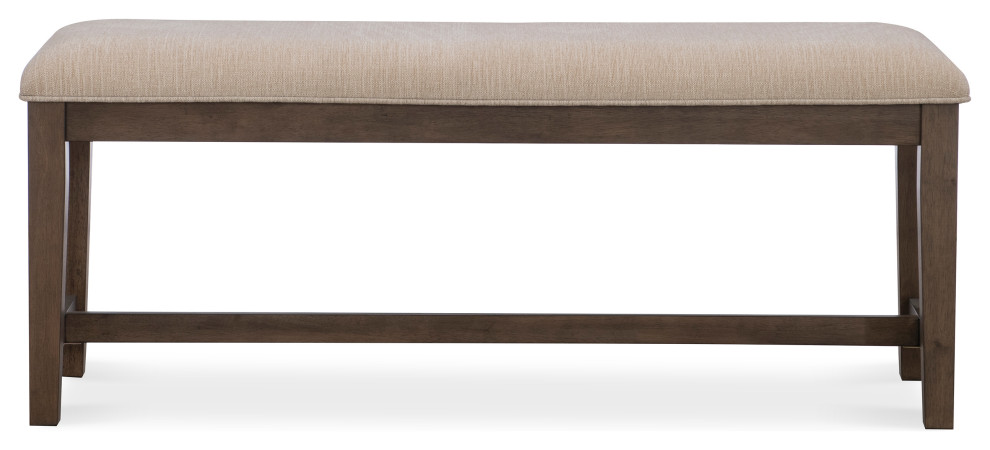 Bluffton Heights Brown Transitional Bench   Transitional   Upholstered Benches   by Legacy Classic  Houzz