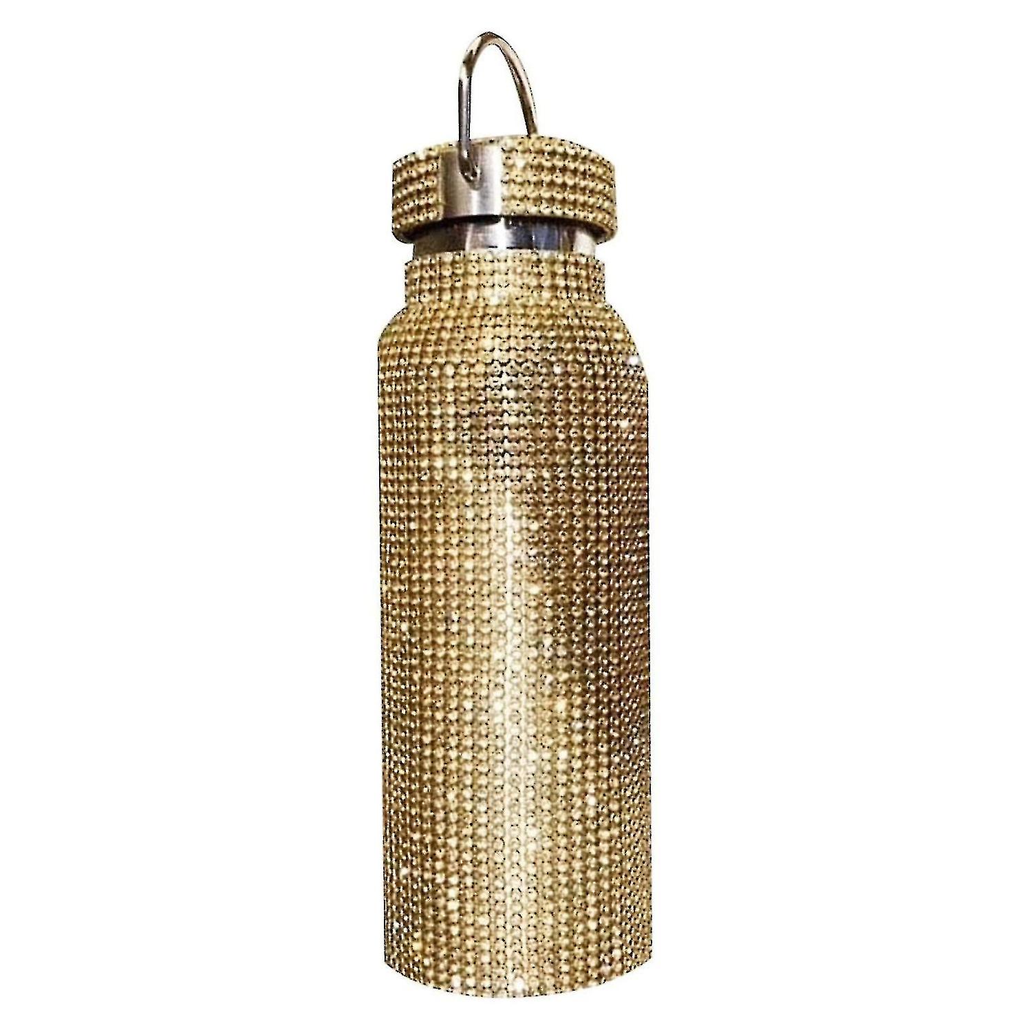 Vacuum Cup， Insulated Rhinestone Vacuum Cup Stainless Steel Flask Bottle，500ml