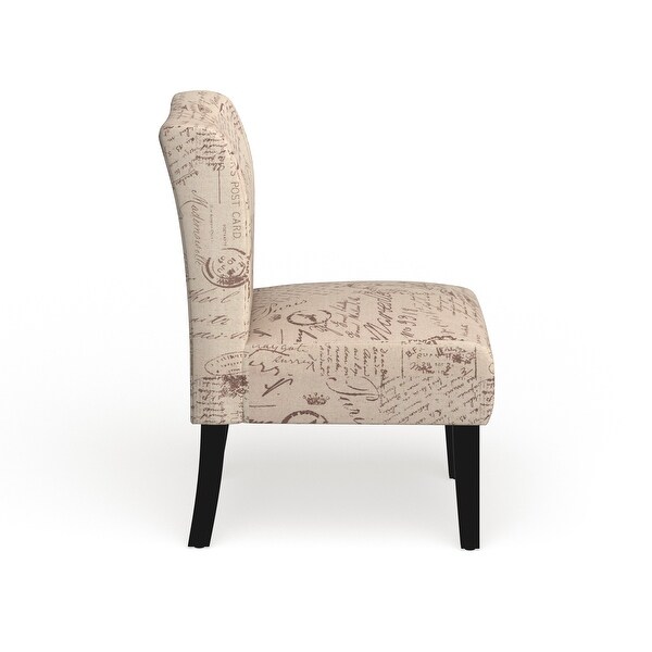 The Curated Nomad Pavilion Upholstered Armless Accent Slipper Chair