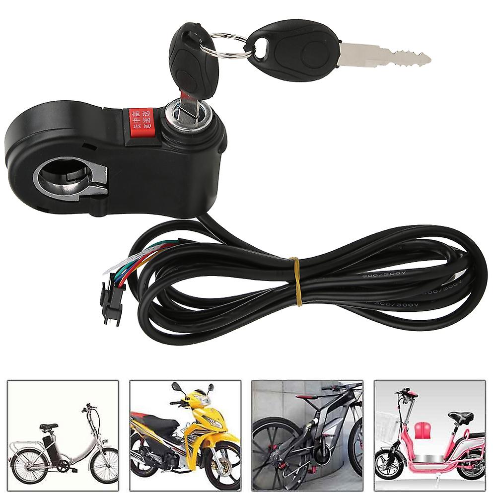 3pcs Handlebar Switch On/off Button 3 Speed Position With Lock Parts For Electric Bike
