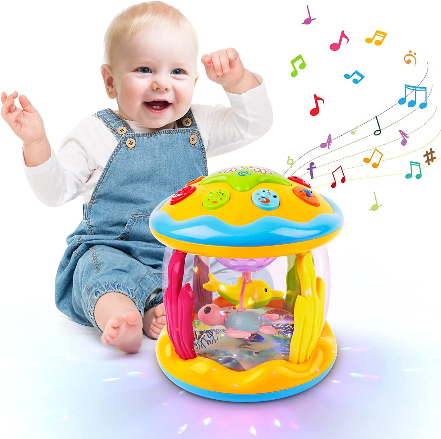 Shayson Baby Toys 6 to 12 Months Tummy Time Toys Musical Learning Toys  for 1 2 Years Old Toddlers