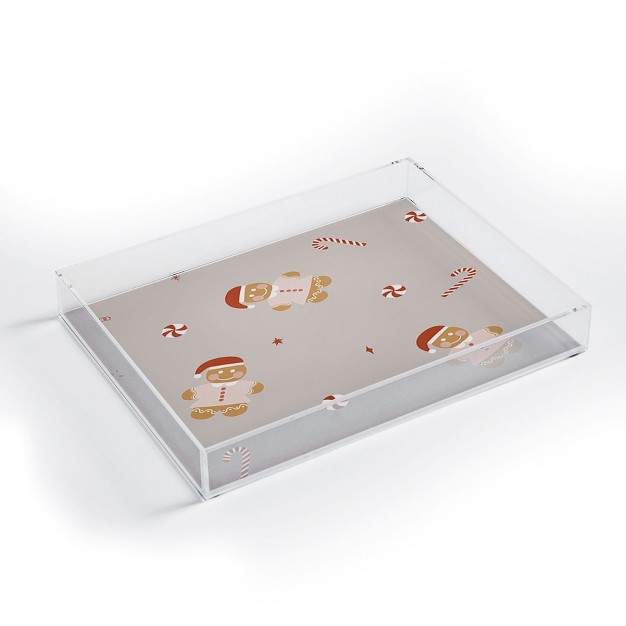 Hello Twiggs Gingerbread Cookie Acrylic Tray Deny Designs