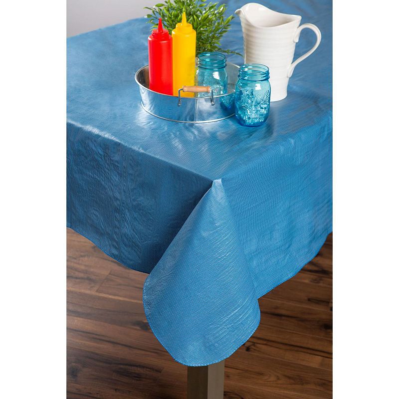 102 Solid Blue Tablecloth