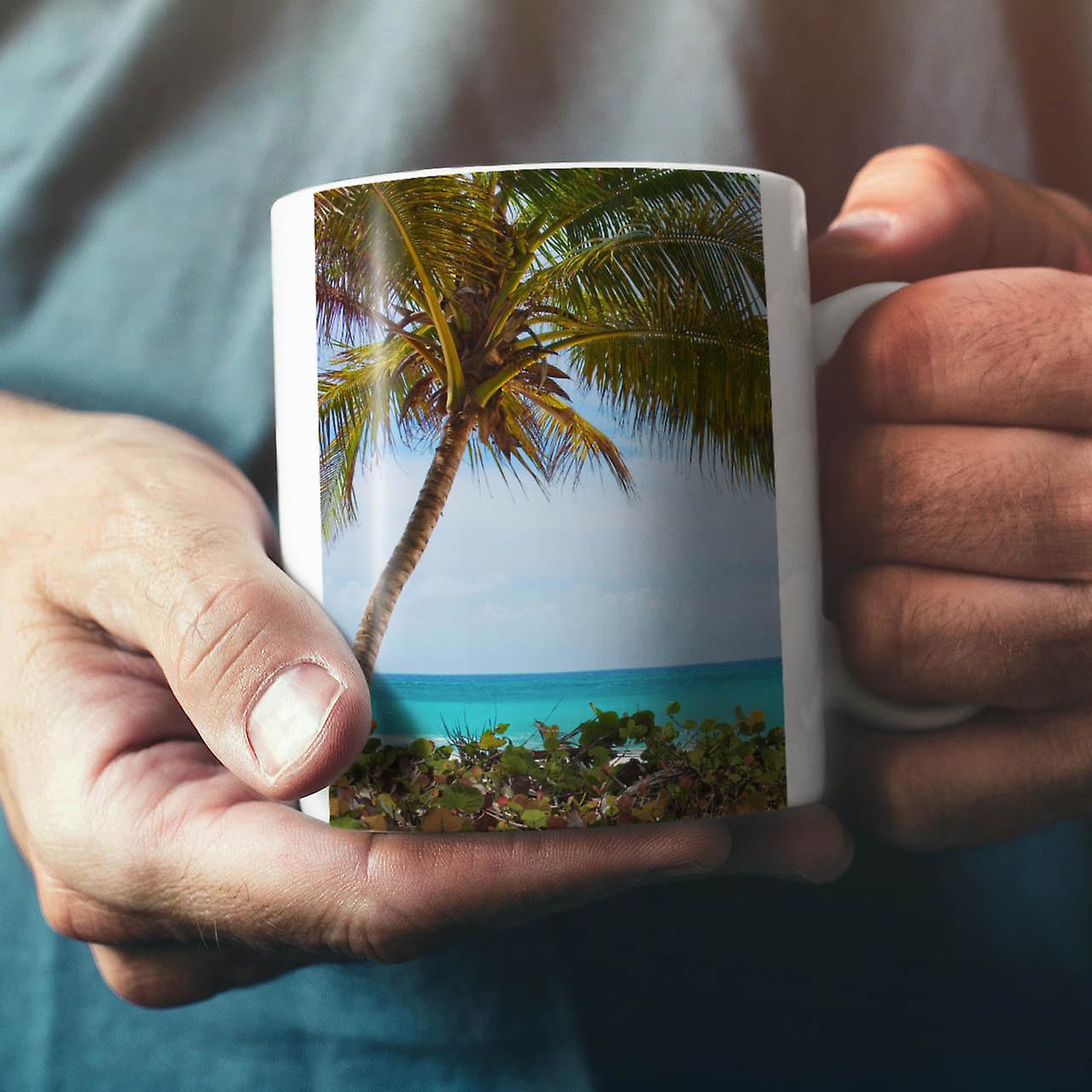 Palm Ocean Photo Nature NEW White Tea Coffee Ceramic Mug 11 oz | Wellcoda