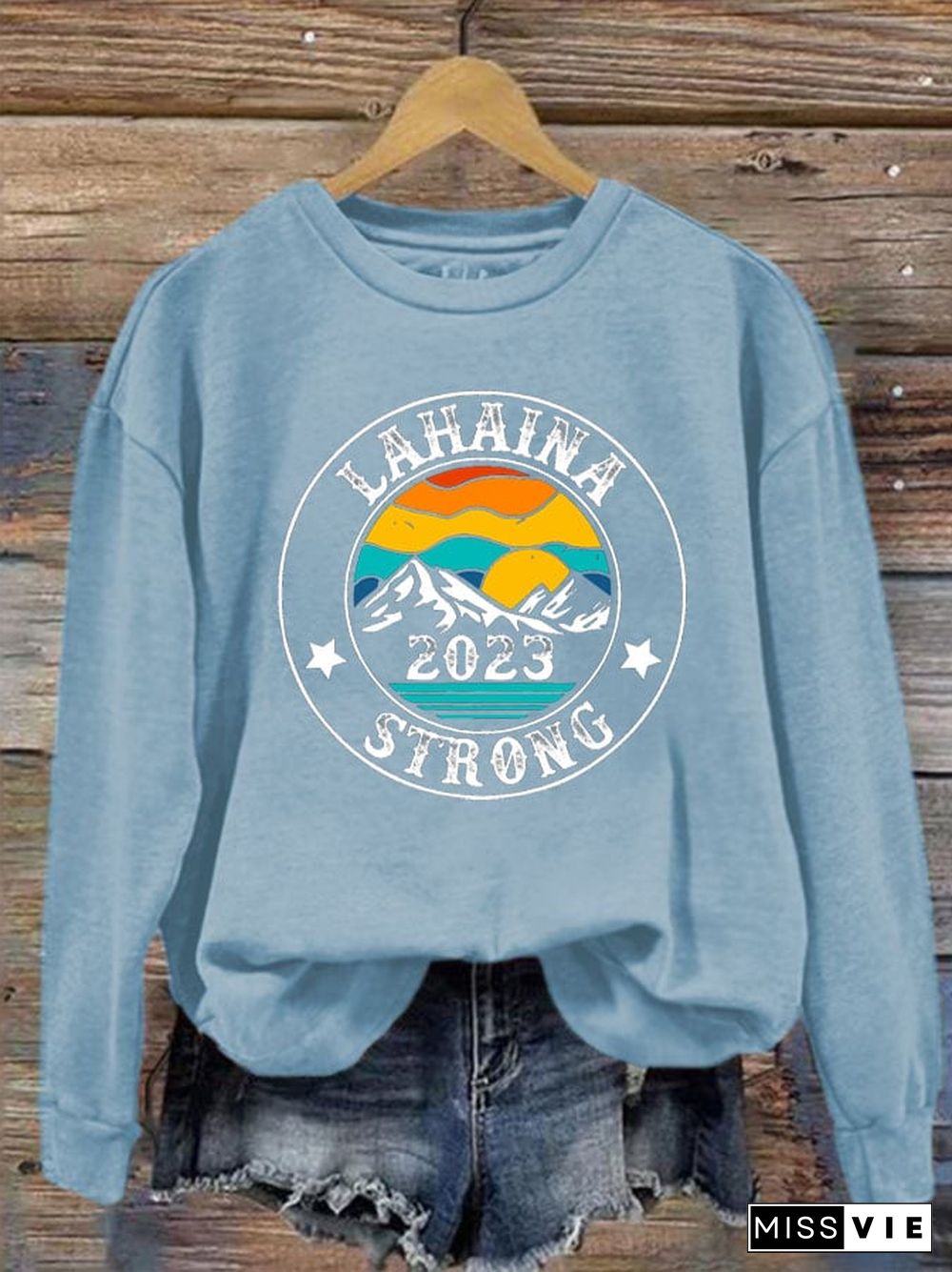 Women's Lahaina Strong Print Sweatshirt