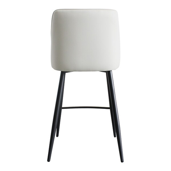 Aurelle Home Emmie Modern Faux Leather Counter Stool