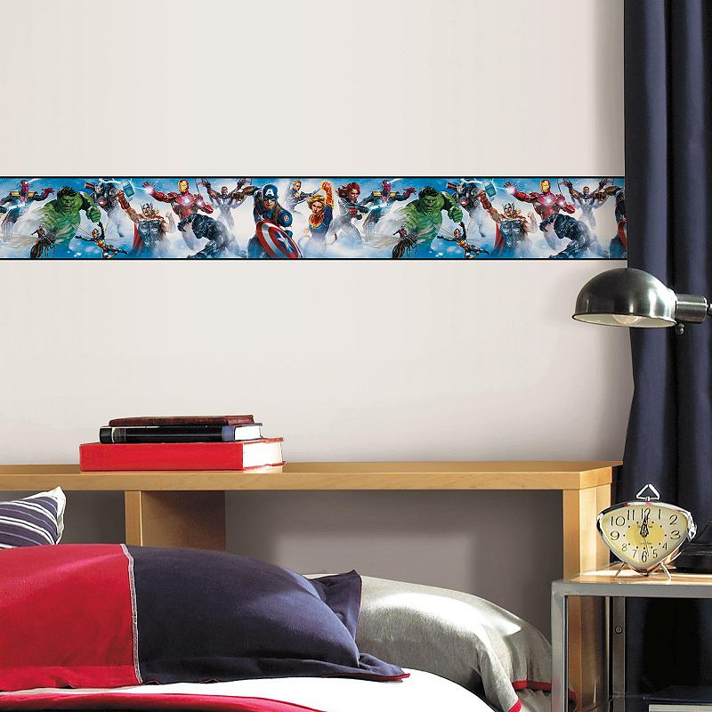 RoomMates Marvel Avengers Peel and Stick Wallpaper Border