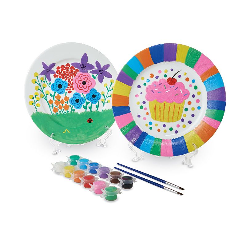 MindWare Paint Your Own Porcelain Plates Set