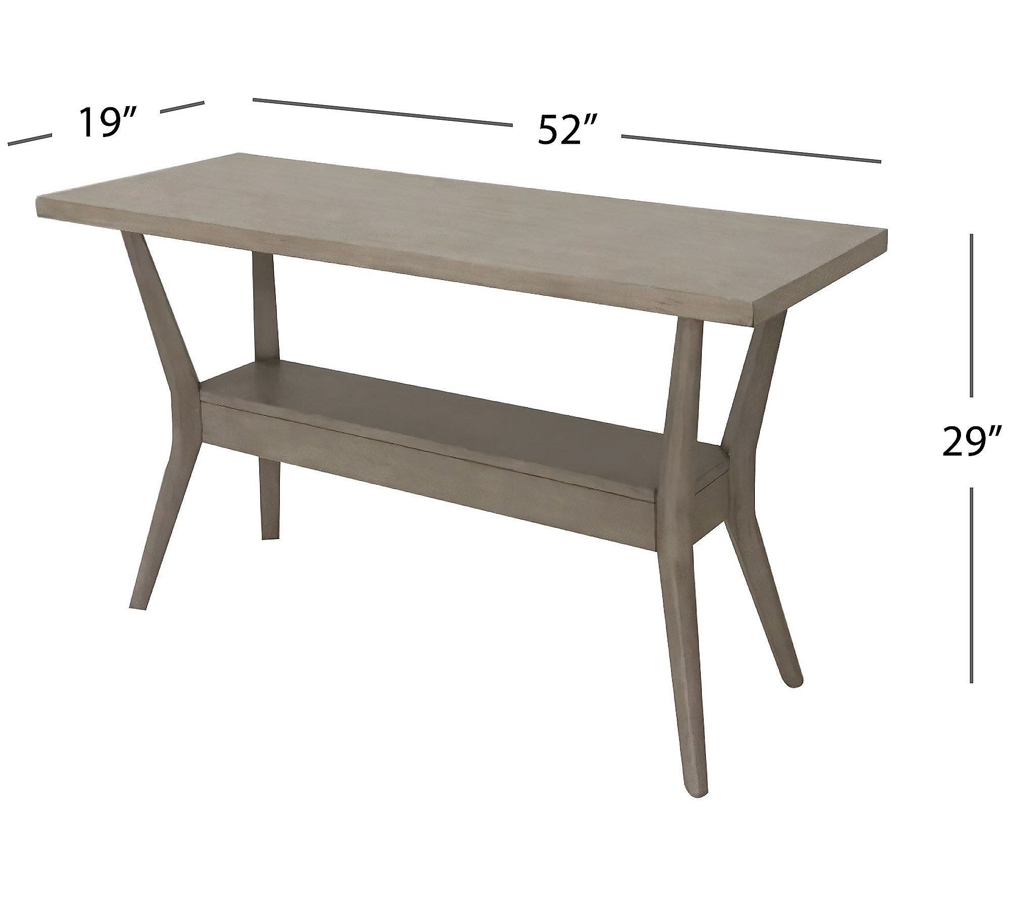 Elm Wood Console Table by Abbyson Living