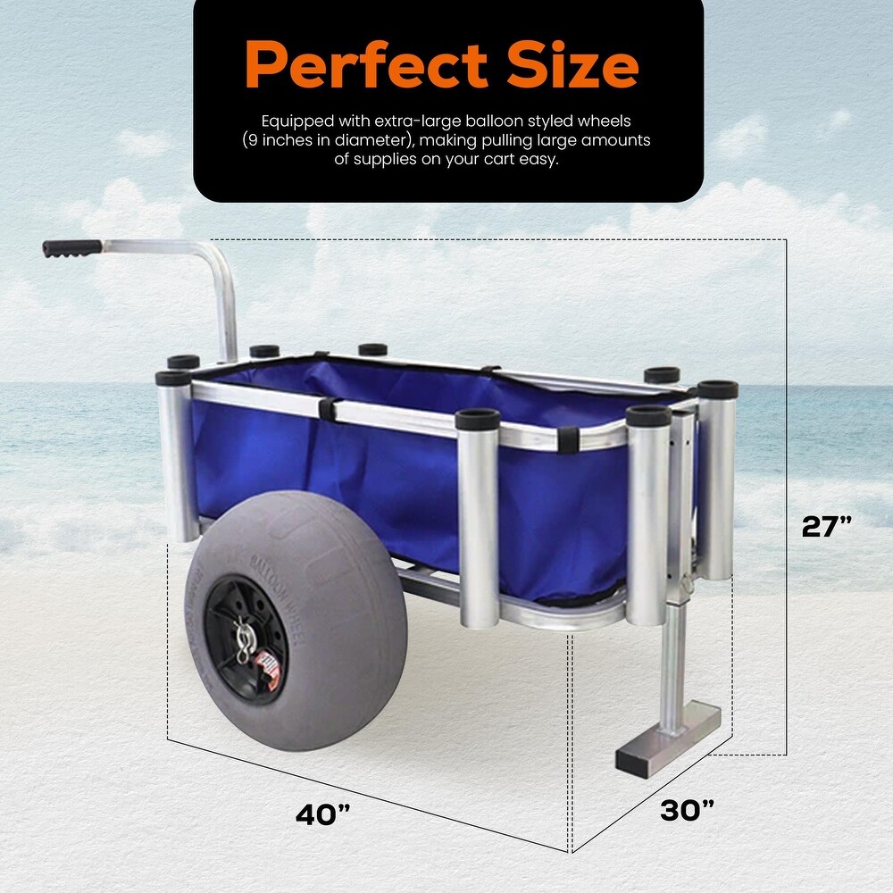 Juggernaut Storage Fishing Gear and Marine Equipment Rolling Utility Cart  Blue   28