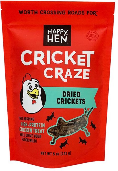 Happy Hen Treats Cricket Craze Dried Crickets Chicken Treats