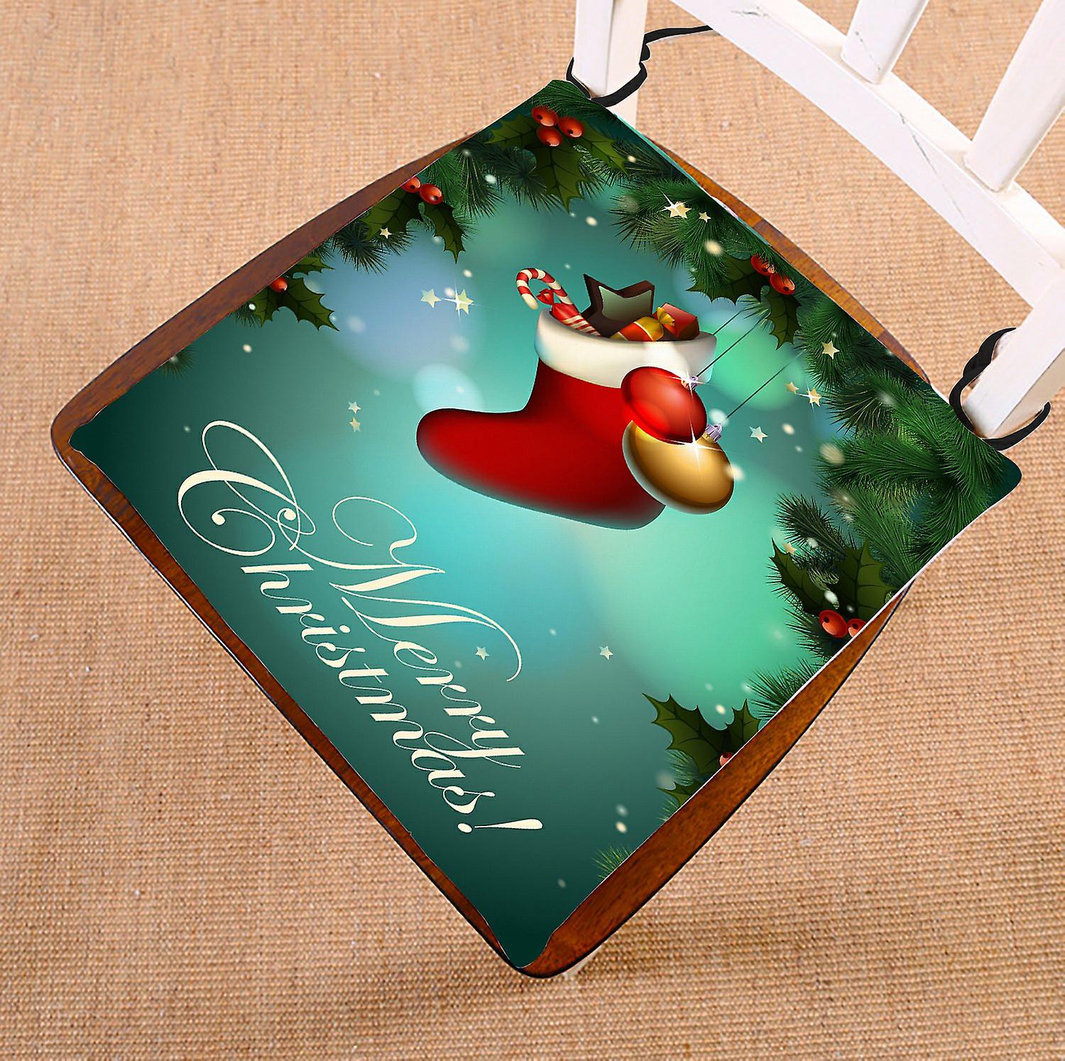 Festival Chair Pad， Merry Christmas Gifts Seat Cushion Chair Cushion Floor Cushion 45x45 Cm