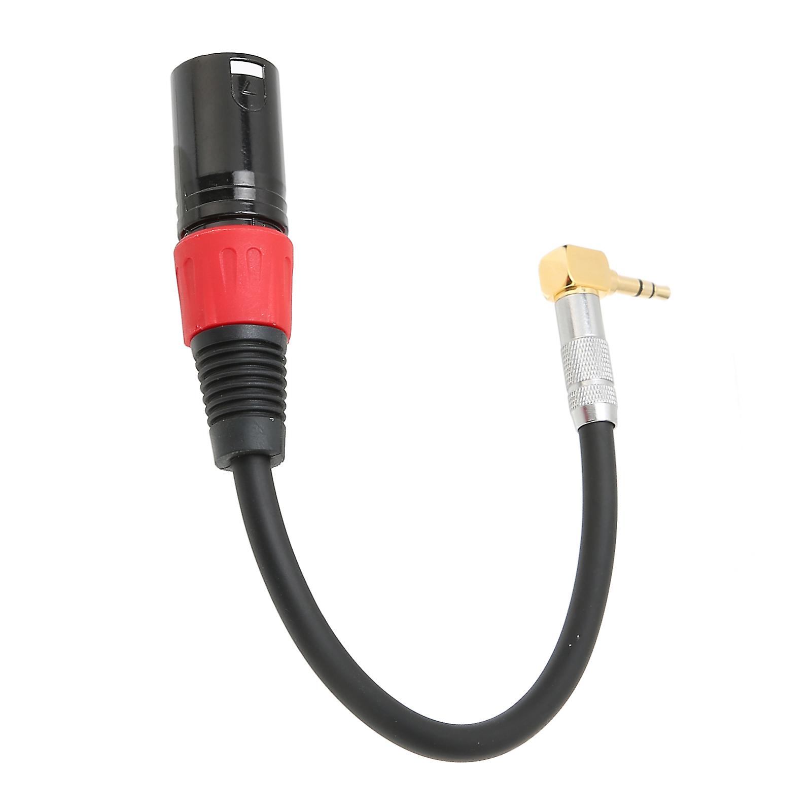 Trs Male To Xlr Male Cable 90 Degree Stereo Microphone Auxiliary Wire For Computers Mp3 Dvd1m