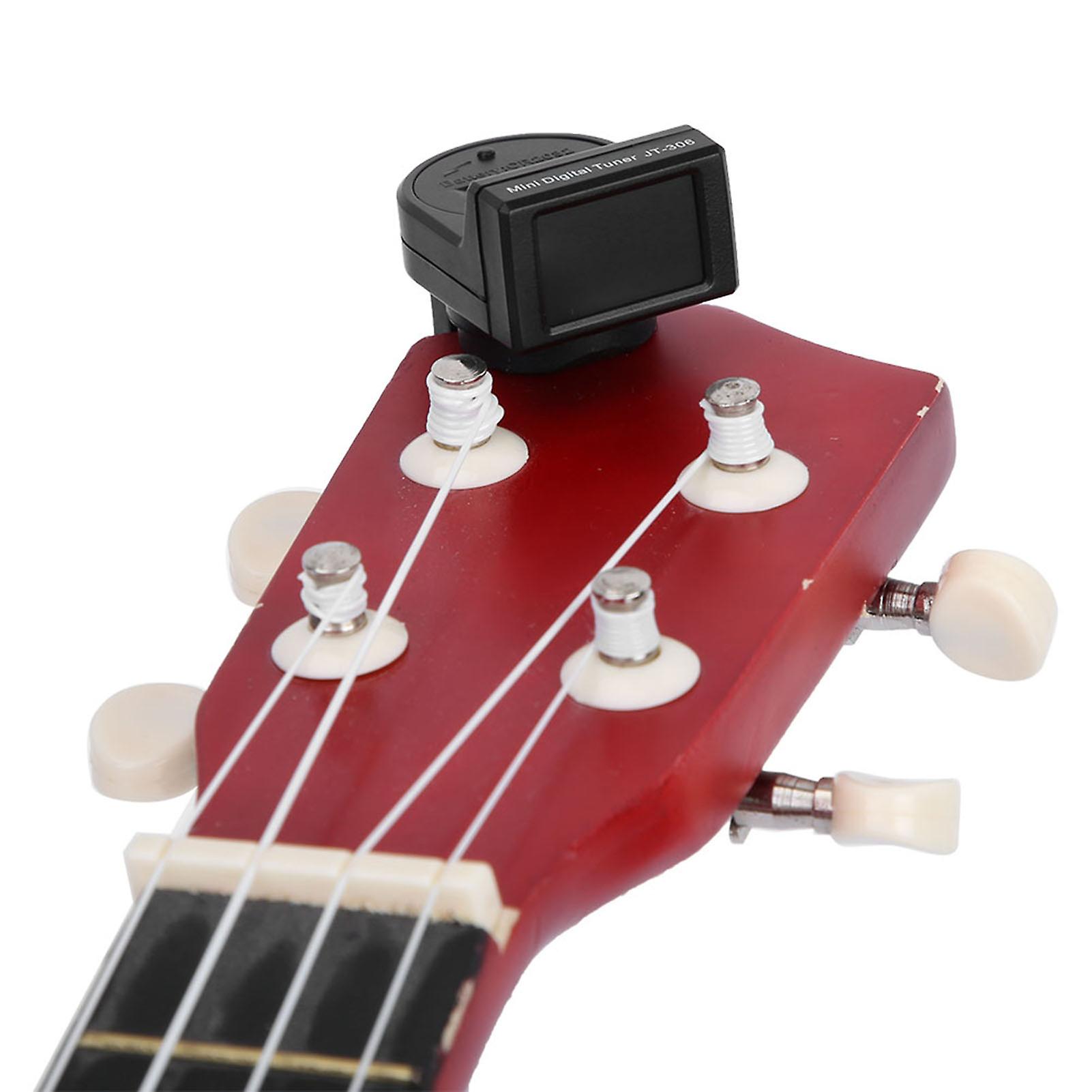 Jt-306 Durable Electric Multifunctional Tuner Guitar Ukulele Bass Violin Accessory