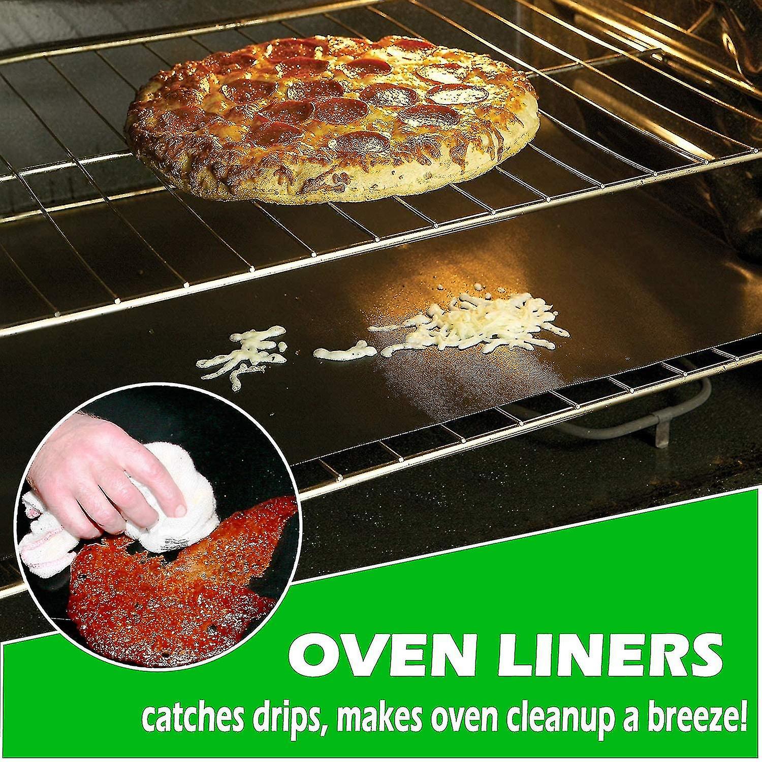 Oven Liner Sheet- Large Non-stick Heavy Duty Oven Protectors