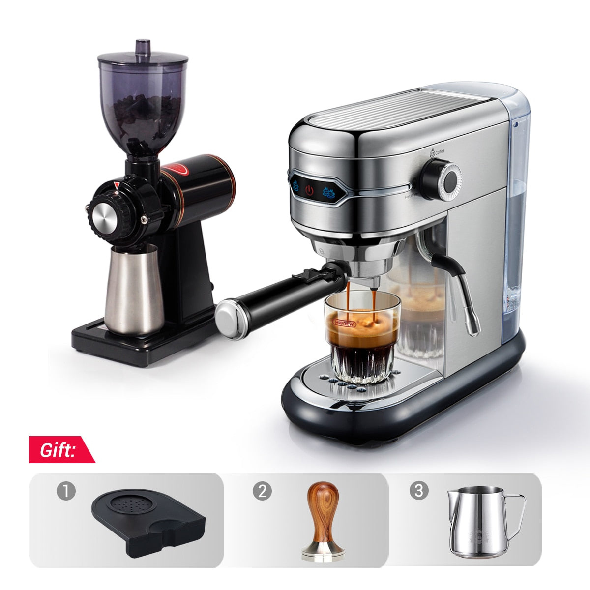 Semi Automatic Super Slim Coffee Maker- 19 Bar