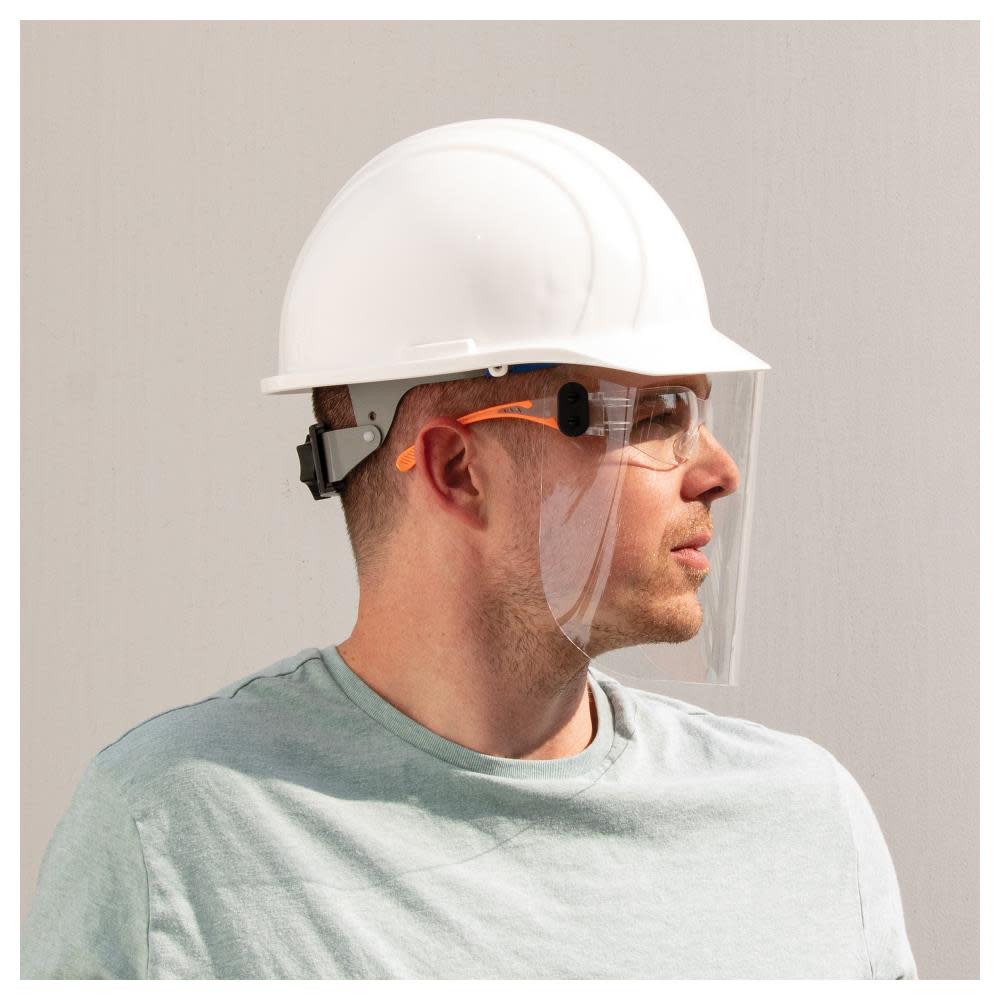 4160 Clip-On Disposable Face Shield， 24 pack