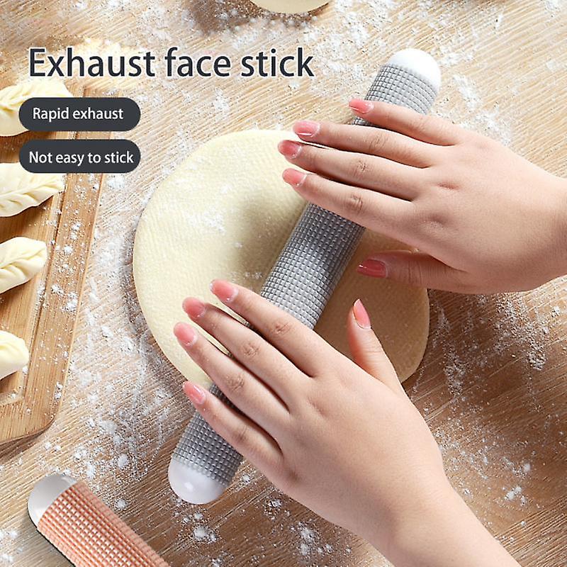 Portable Rolling Pin Non-stick Plastic Fondant Roller Pastry Dough Roller Embossing Baking Tools Kitchen Accessories