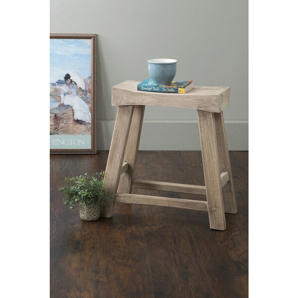 East At Main's Bennett Brown Rubberwood Stool