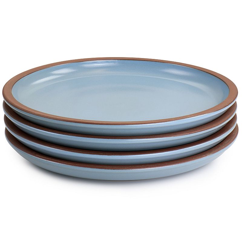 Gibson Elite Dumont 4 Piece Terracotta 10.8in Dinner Plate Set