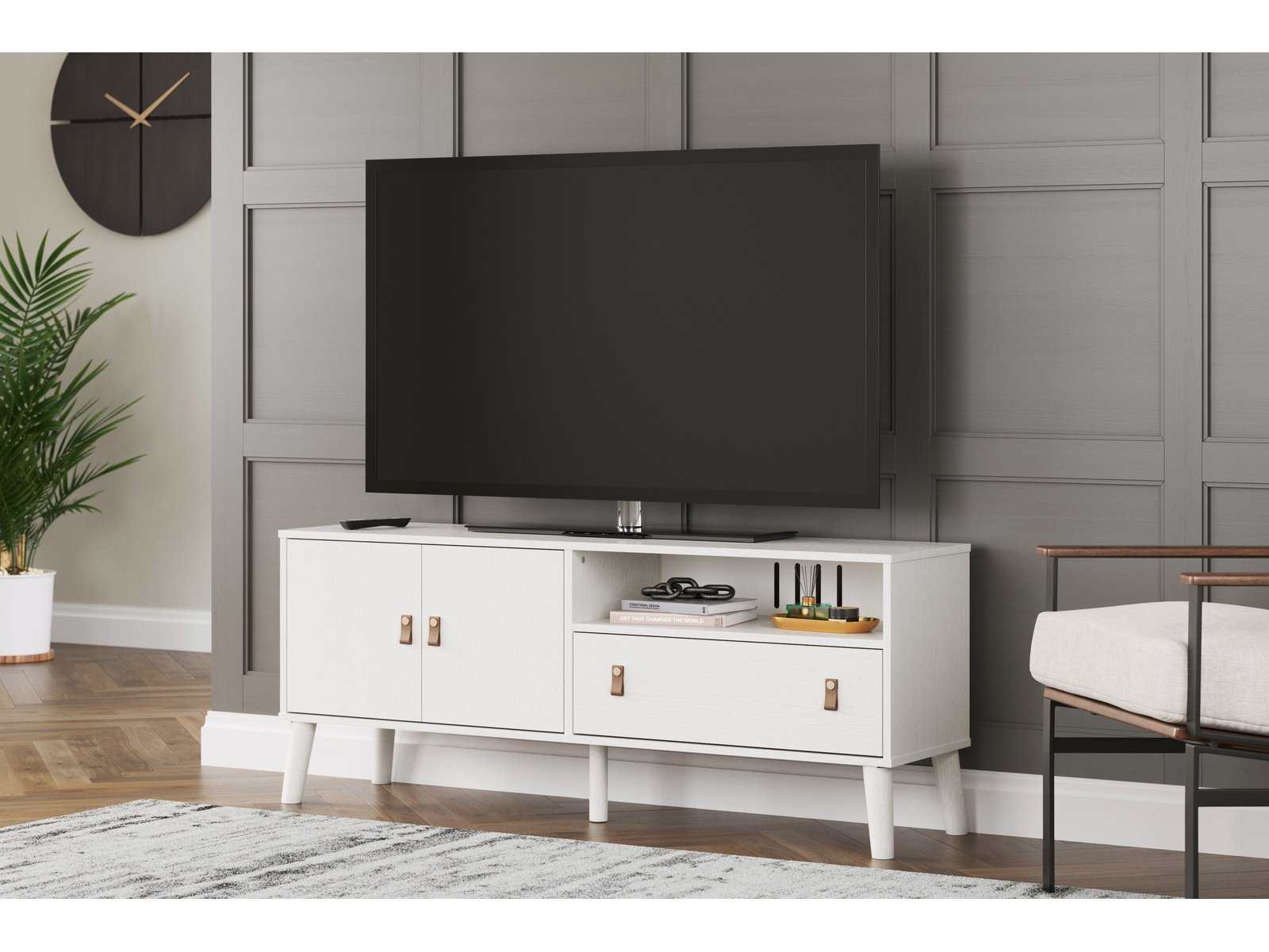 (Online Special Price) Aprilyn White 59 Medium TV Stand