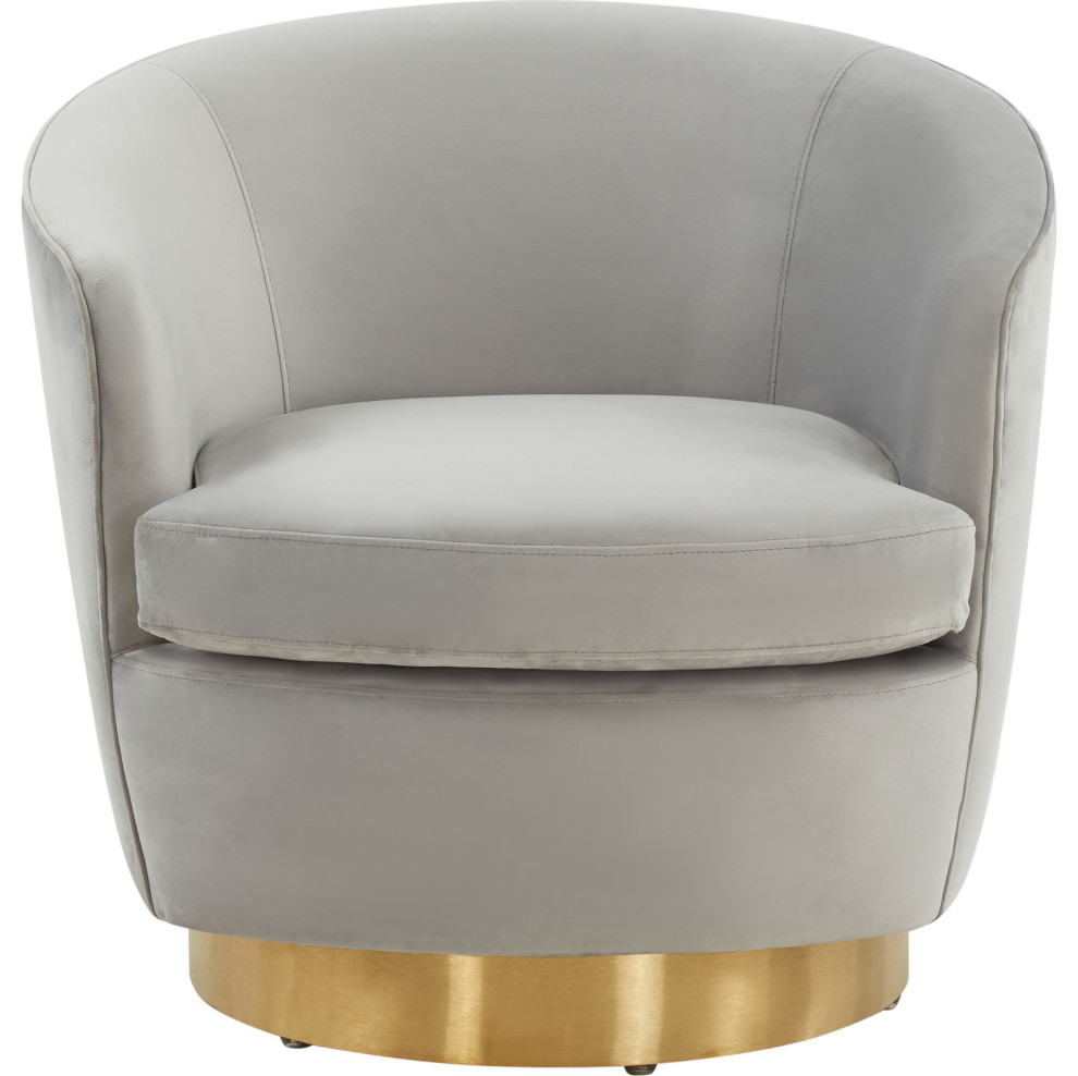 Annalee Swivel Chair   Contemporary   Armchairs And Accent Chairs   by HedgeApple  Houzz