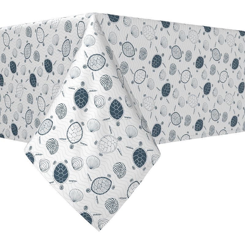 Square Tablecloth， 100% Polyester， 54x54， Underwater Wildlife