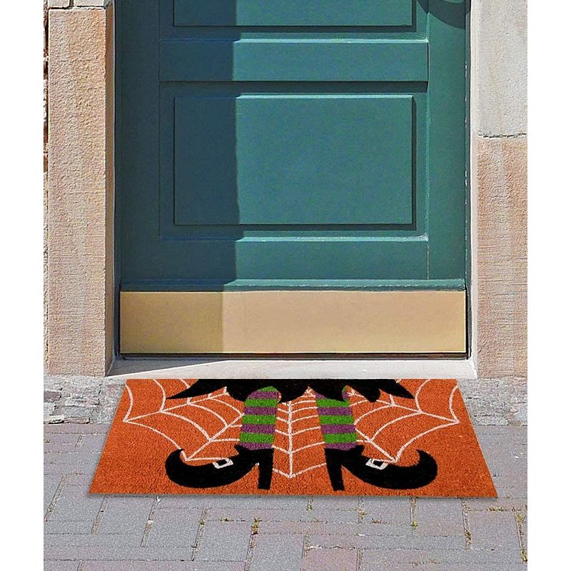 Funny Outdoor Doormat， Home Halloween Decorations， Coir， Anti-Slip (17 x 30 In)