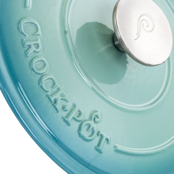 3 Quart Enameled Cast Iron Dutch Oven in Arctic Teal