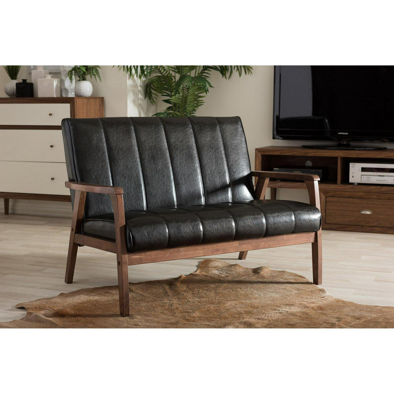 Baxton Studio Nikko Loveseat