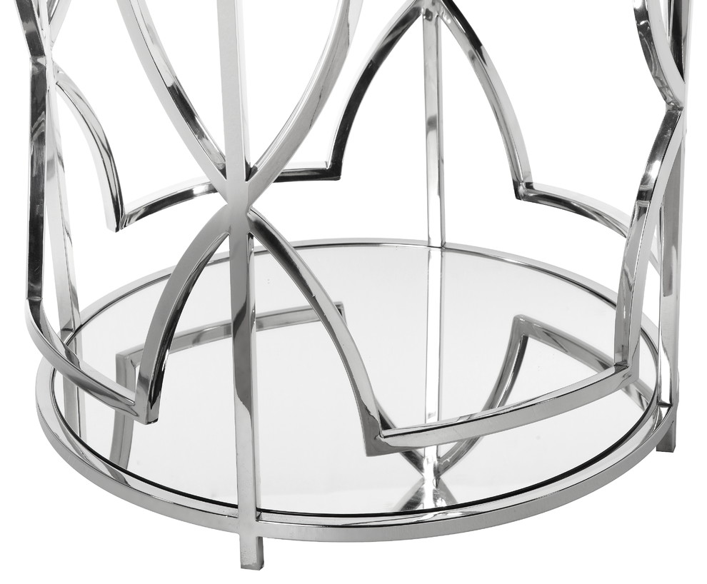 Edward Round Side Table   Contemporary   Side Tables And End Tables   by Pangea Home  Houzz