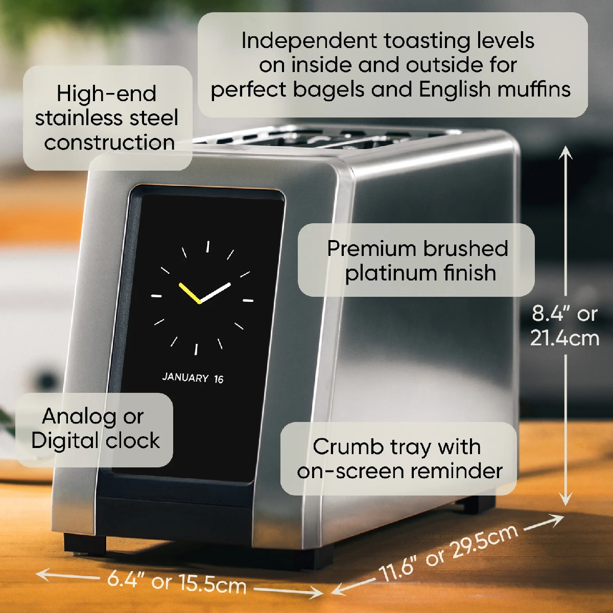 💝Last day of clearance - High-Speed Touchscreen Toaster