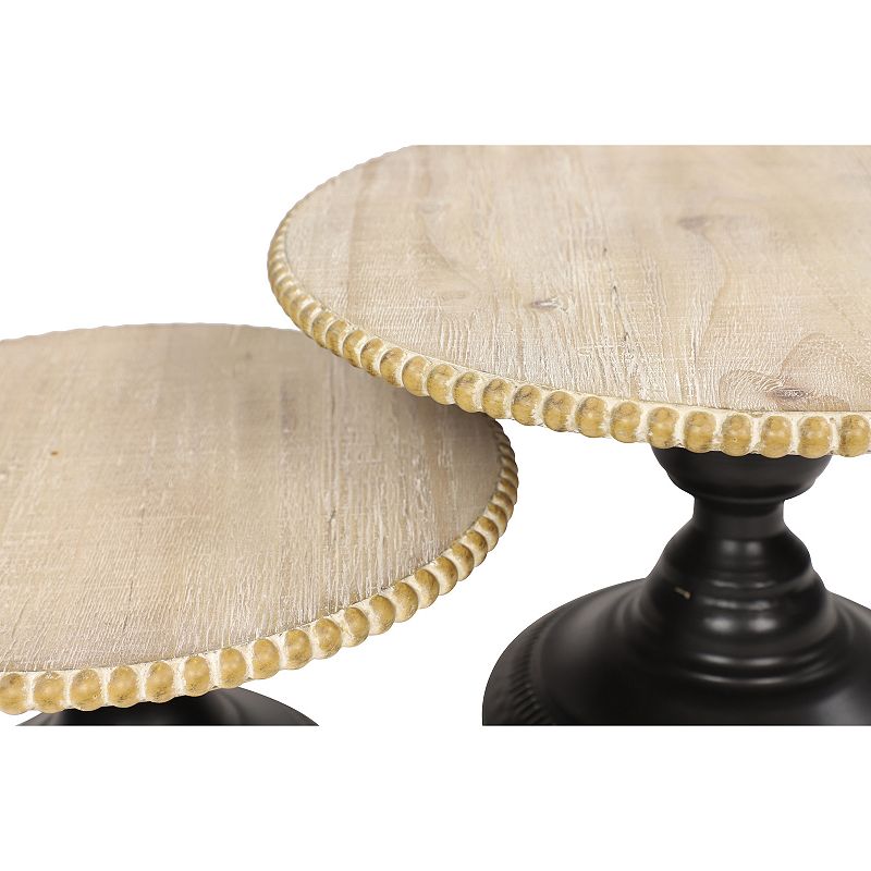 Stella and Eve Wood 2-pc. Cake Stand