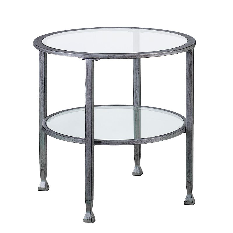 Jahora MetalGlass Round End Table