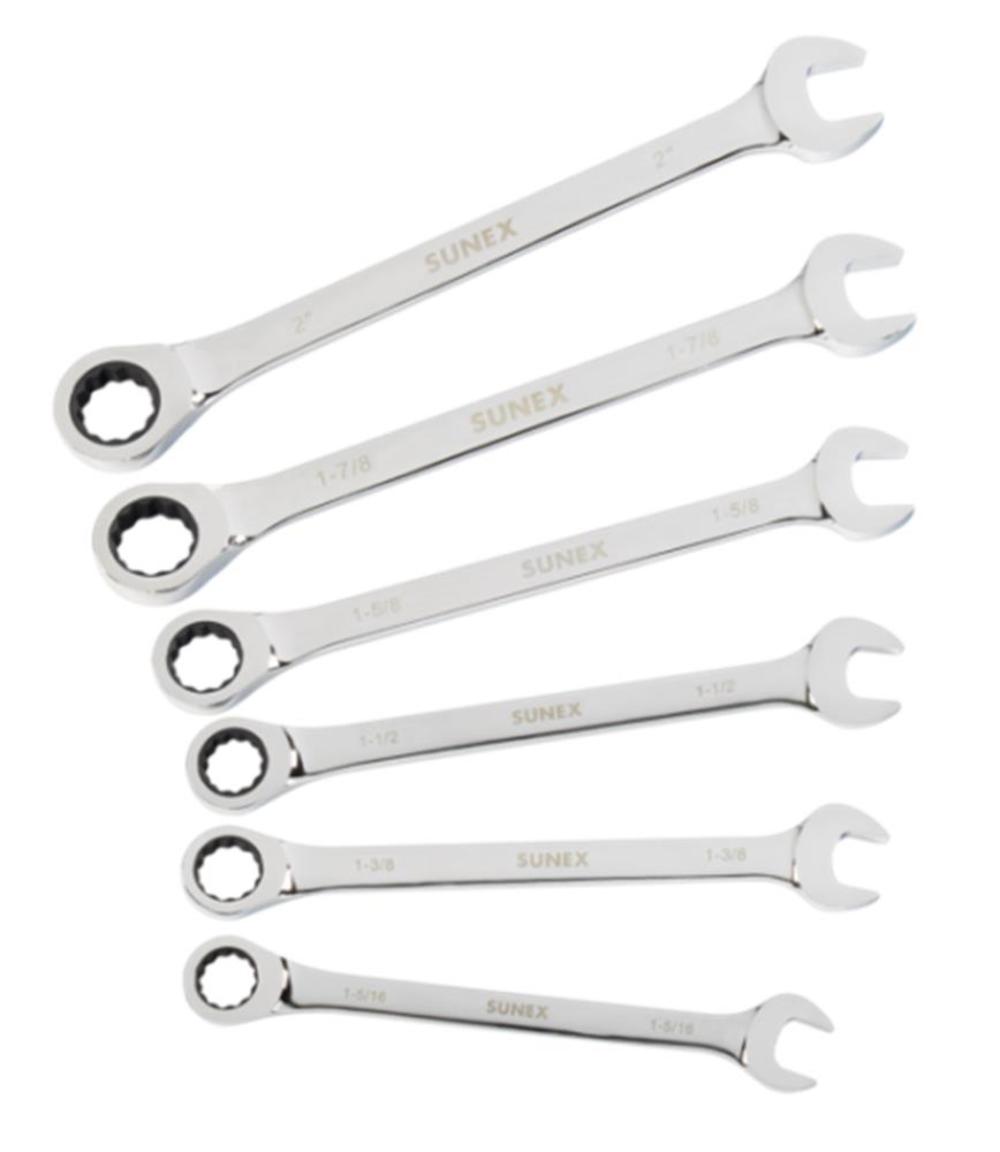 Super Jumbo Ratcheting Wrench Set 6 Pc ;