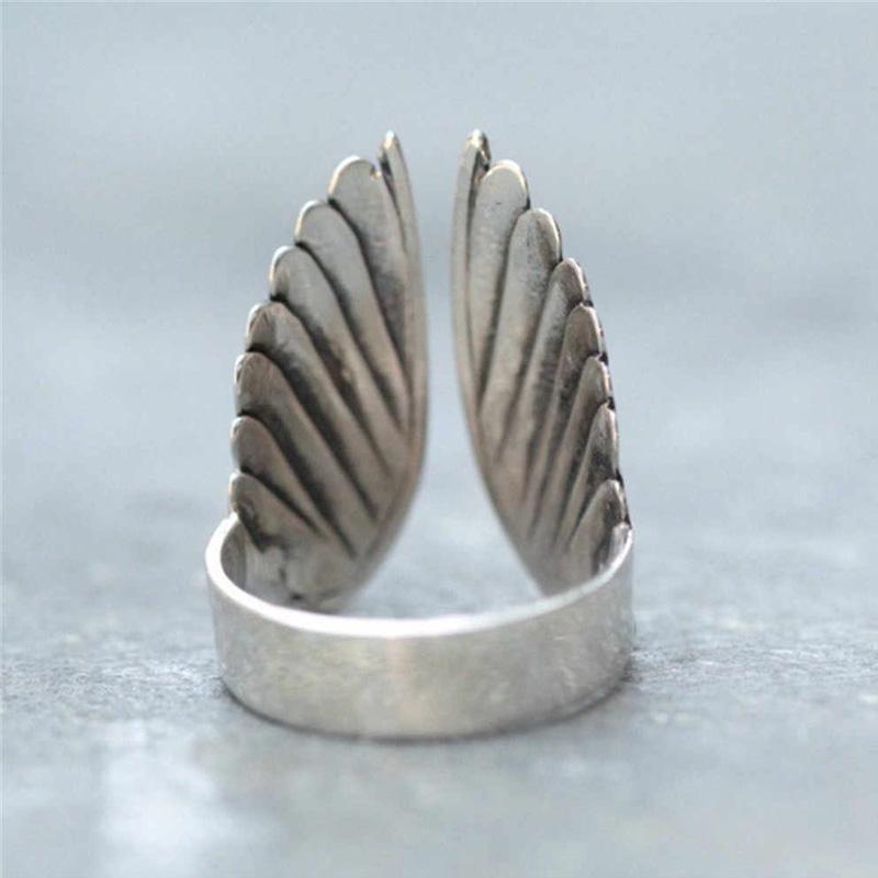 Angel Wing Silver Ring