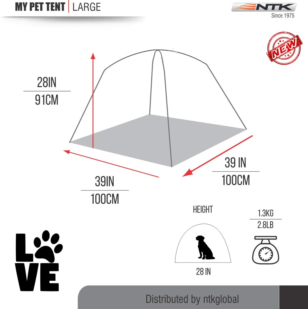 generic MYPET Tent- Lightweight Pop up Pet and Dog House - Indoor Outdoor Portable Puppy Playpen - Large