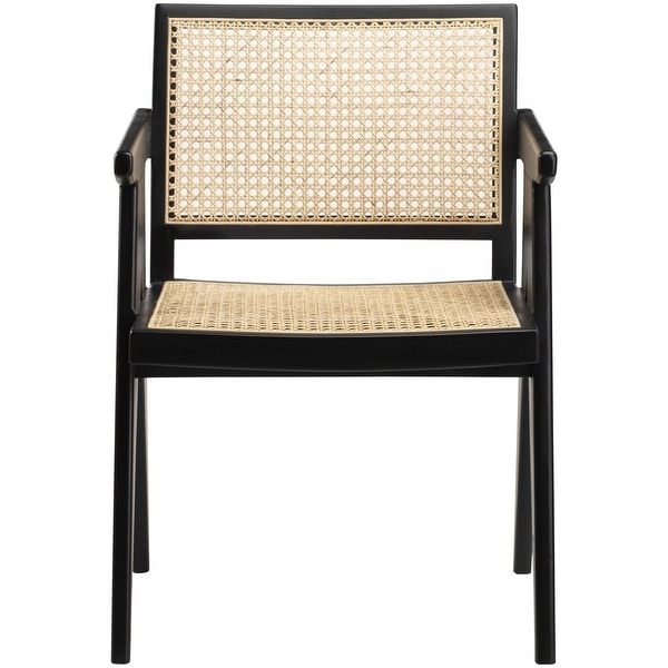 Adelrina Wood and Rattan Dining Chairs (Set of 2)