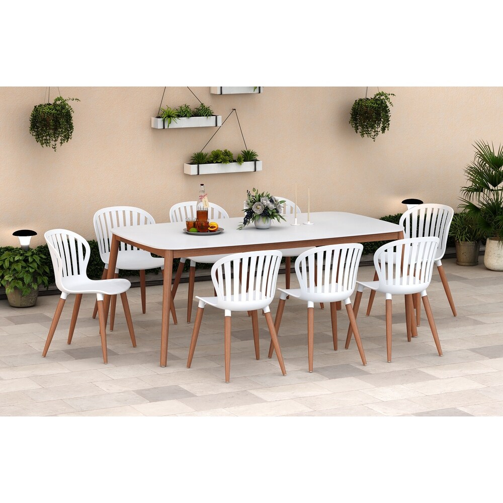 Amazonia Greybool FSC Certified Wood Outdoor Patio Dining Set