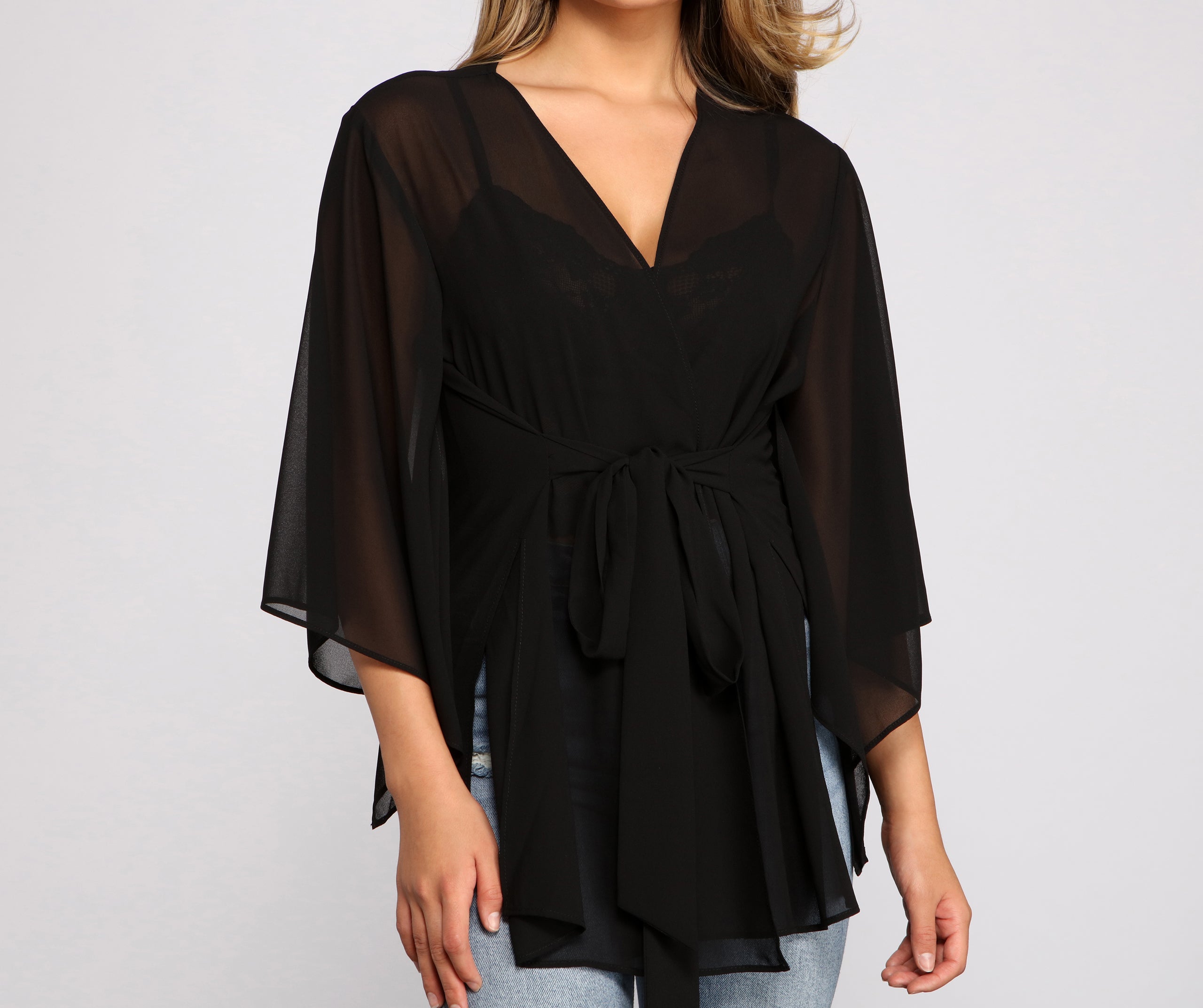 Chic Airy Chiffon Kimono