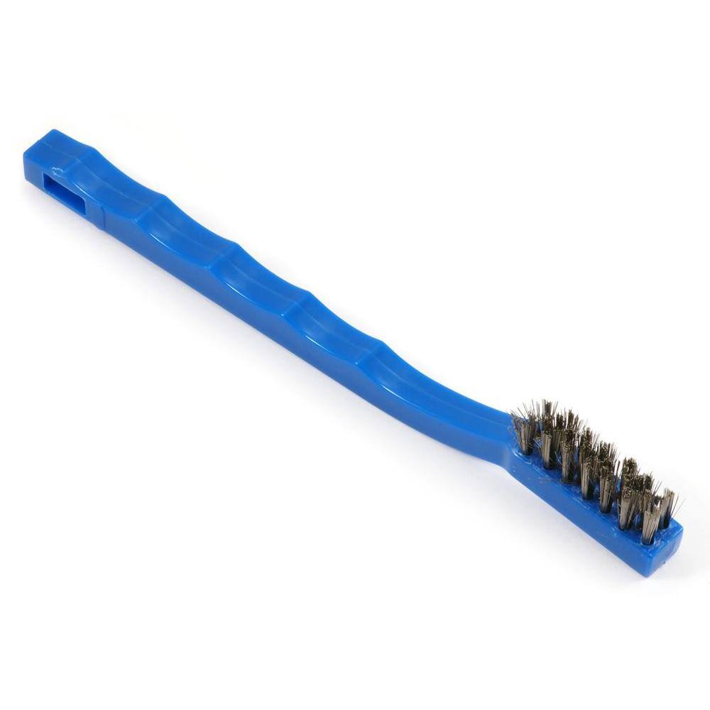 Forney 7-14 in. Stainless-Steel Plastic Handled Wire Brush 70488