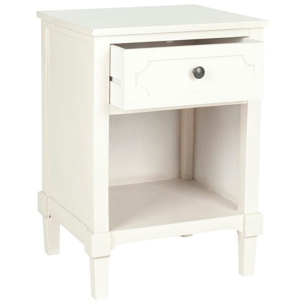 SAFAVIEH Rosaleen White Storage Side Table - 16.9