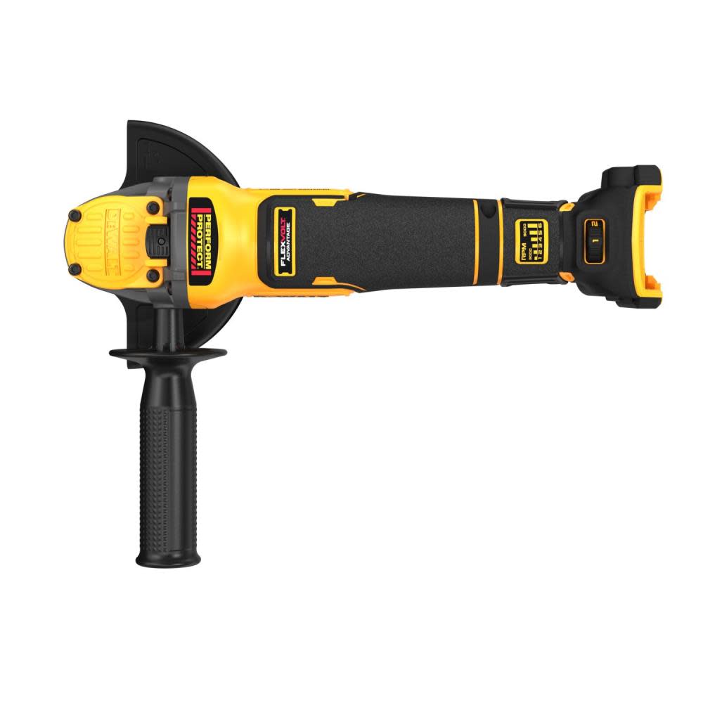 DEWALT 20V MAX 4.5-5 Grinder Variable Speed with FLEXVOLT ADVANTAGE Technology Bare Tool ;