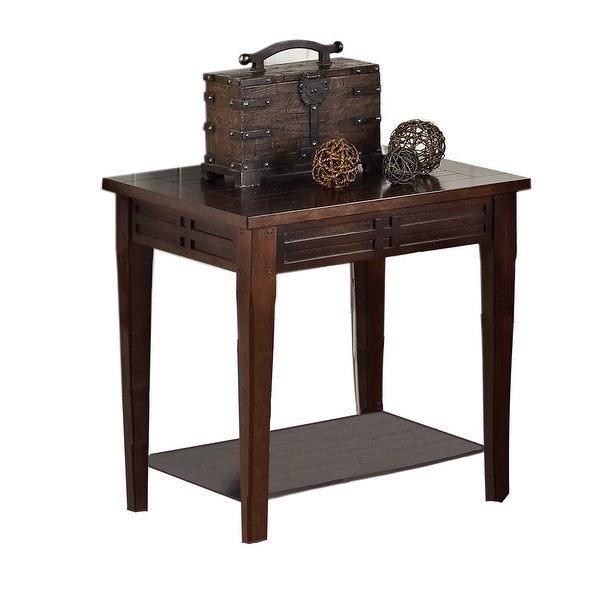 Copper Grove Vallee Mocha Cherry End Table