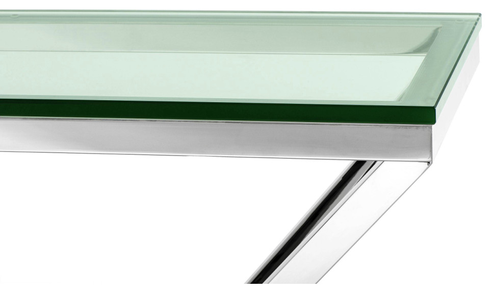 Nickel Entryway Table  Eichholtz Connor   Contemporary   Console Tables   by Oroa   Distinctive Furniture  Houzz