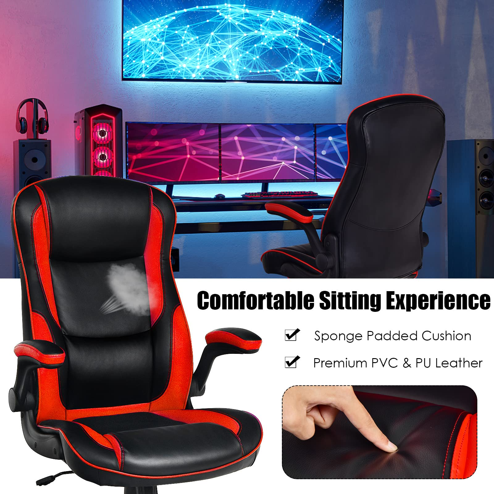 Ergonomic Swivel Computer Chair, Home Office Executive Task Chair