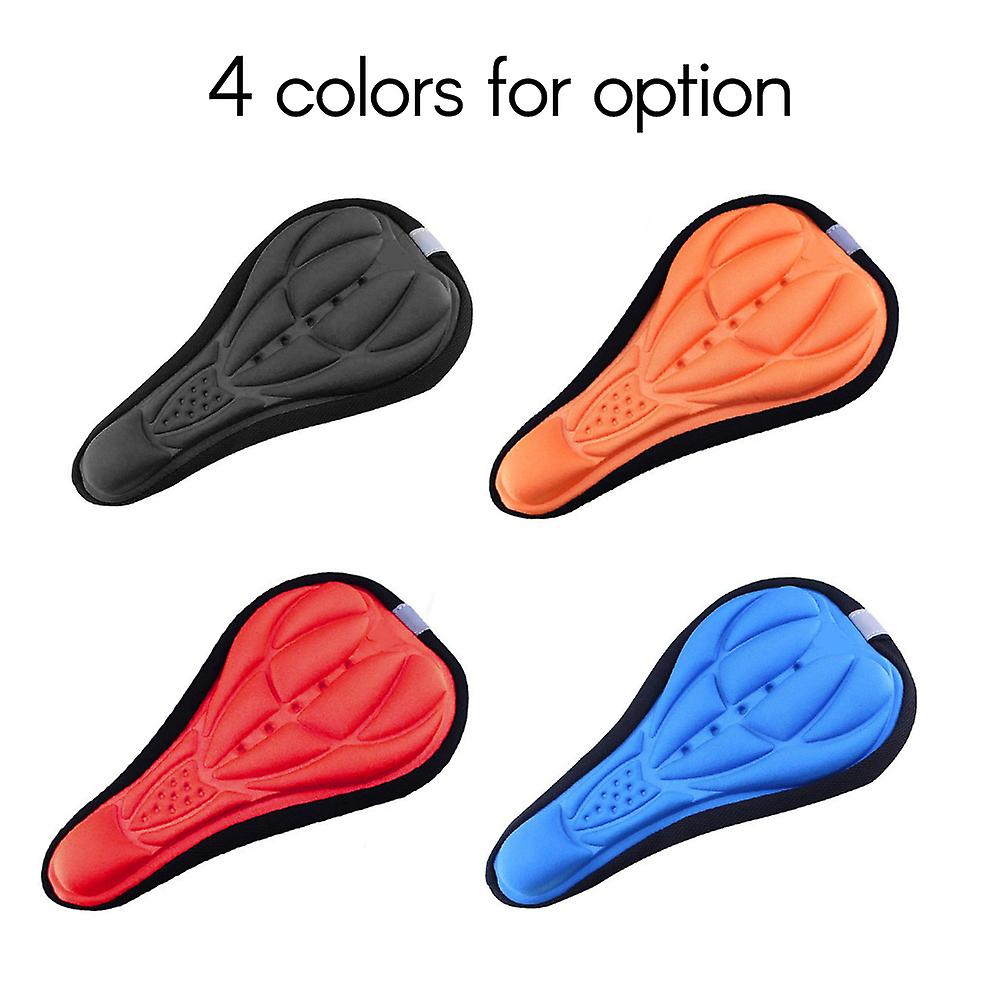 Red Bike Seat Covers Bicycle Sponge Cushion Cover Soft 3d High Bounce Bicycle Seat Outdoor Bicycle Sports Protection Pad For Mountain Bike Cycling Men