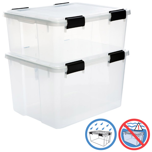 Clear Weathertight Totes