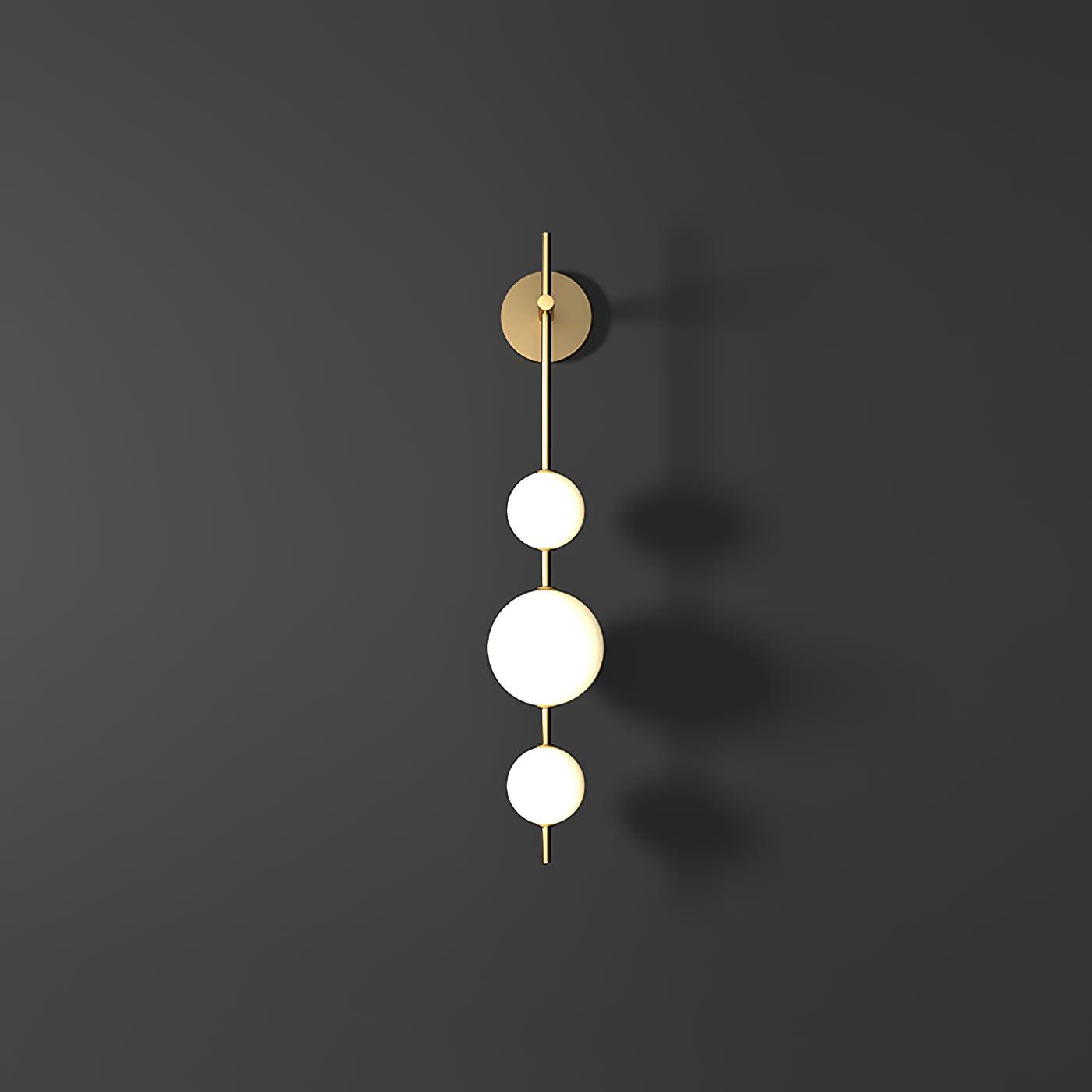 Vertical Globe Plug-in Wall Lamp